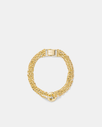 Circulate Multi Chain Bracelet - Gold