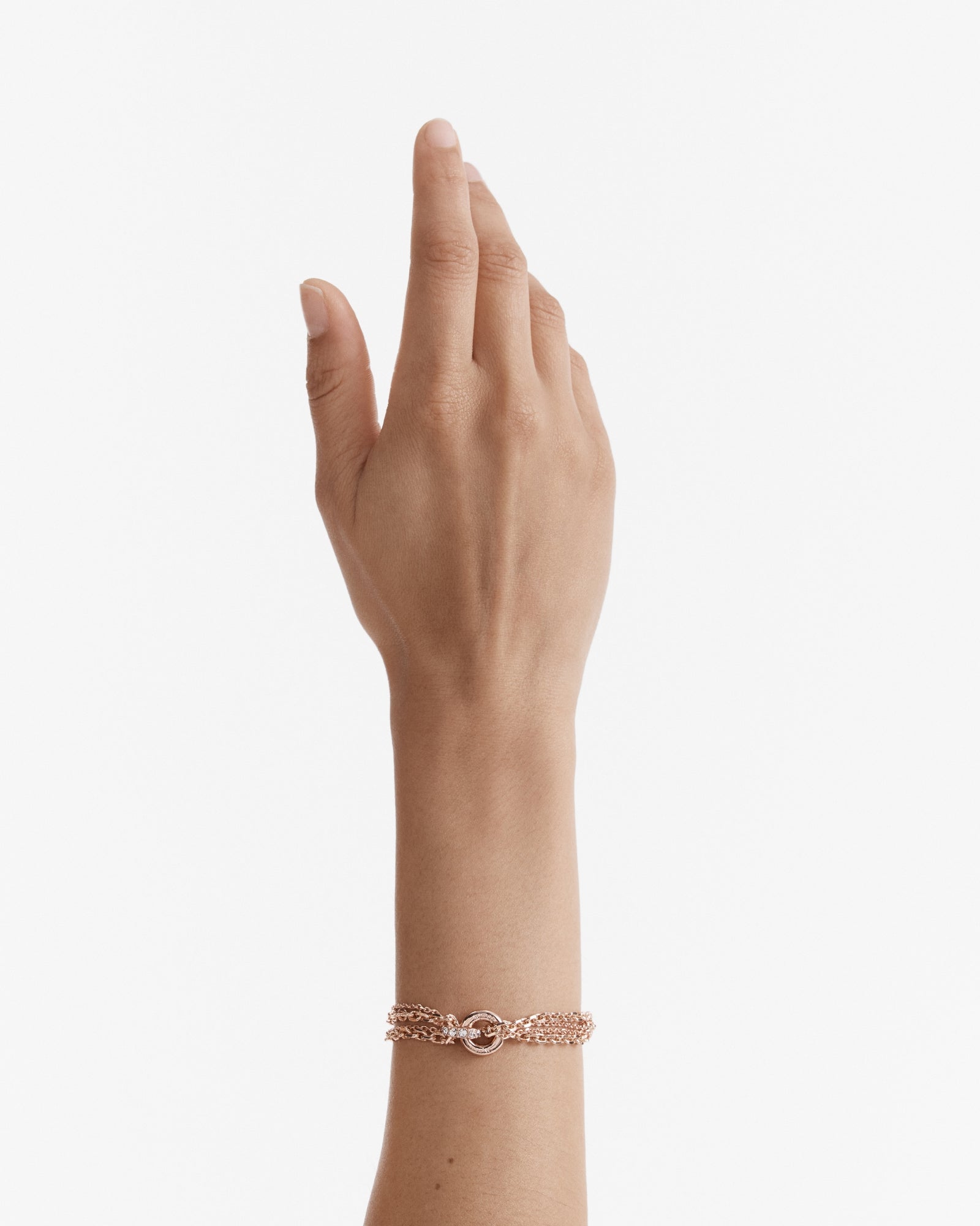 Circulate Multi Chain Bracelet - Rose Gold