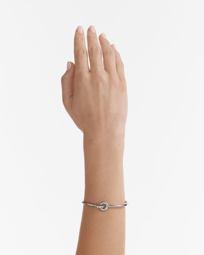 Circulate Bangle - Silver
