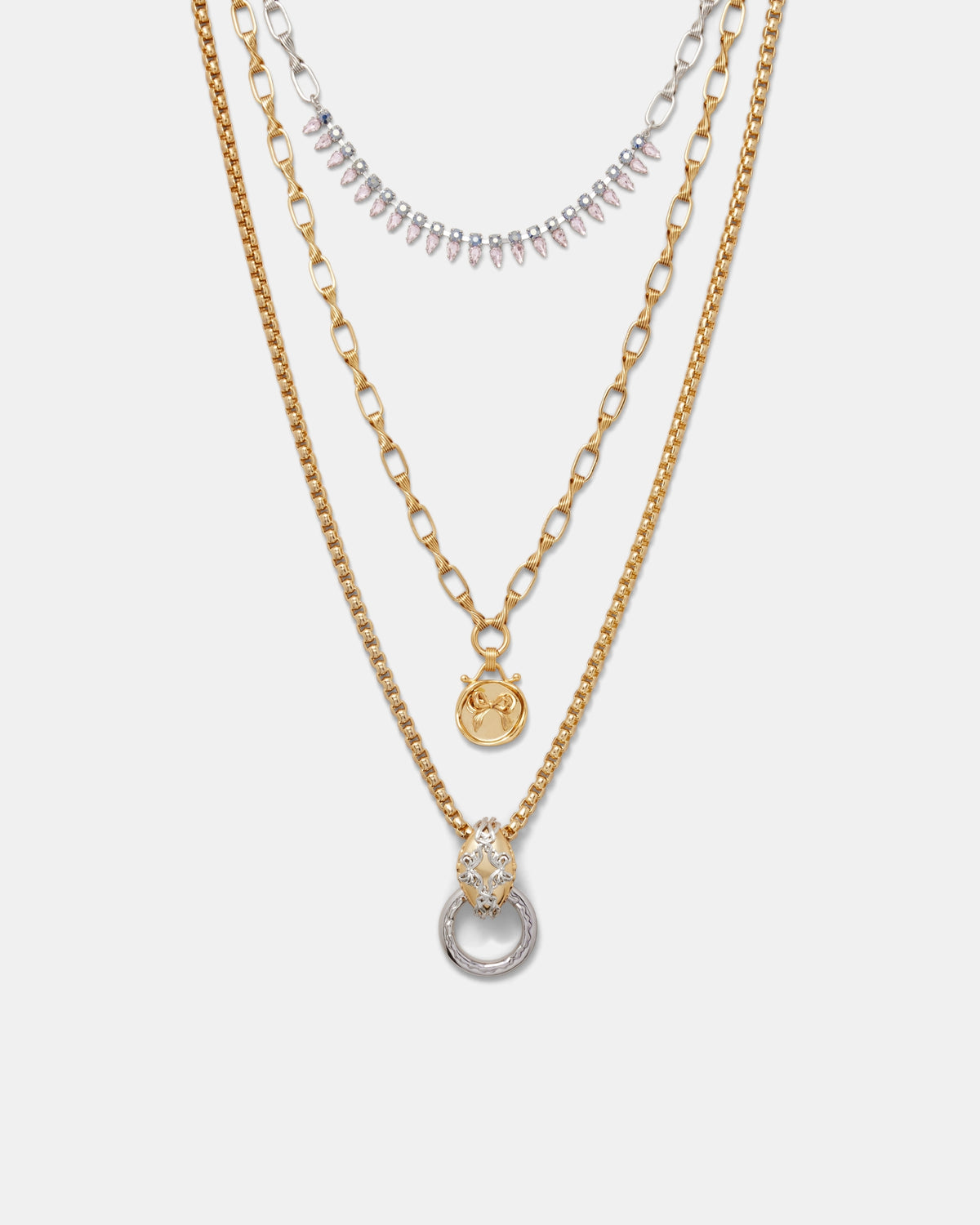 Arabesque Multi Row Necklace - Ballet