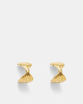 En Pointe Bow Hoop Earrings - Gold