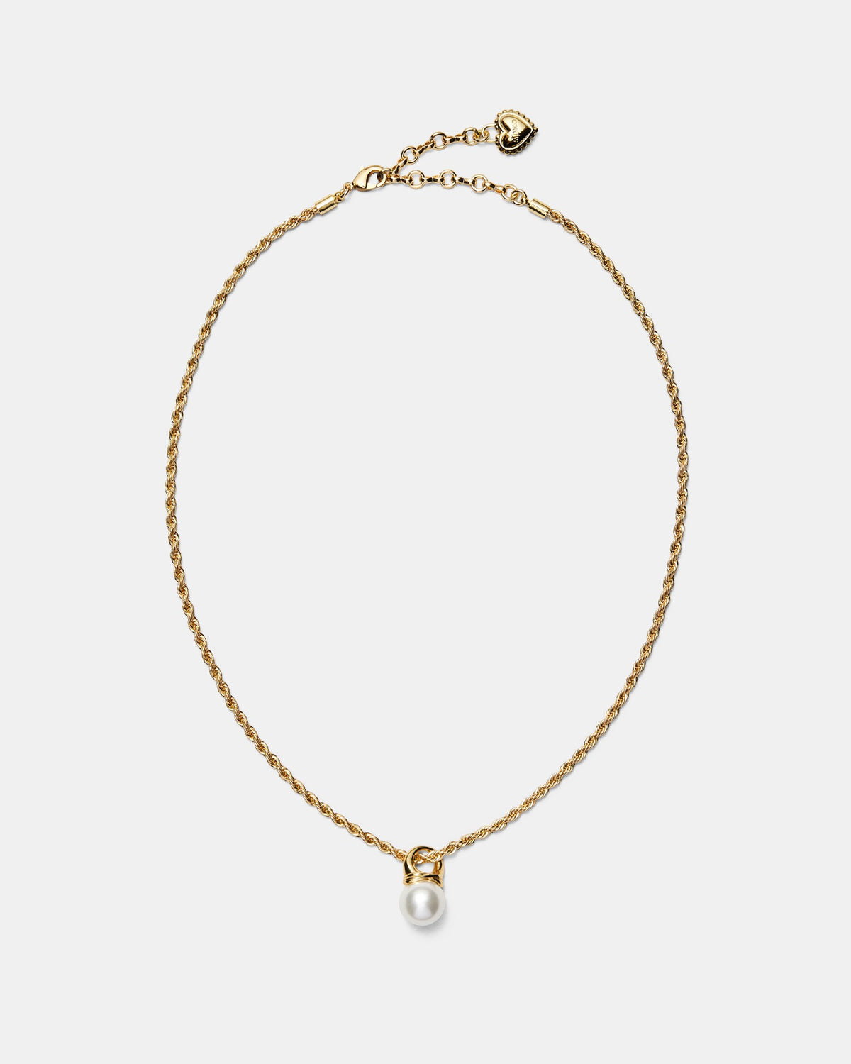 En Pointe Pearl Pendant Necklace - Gold