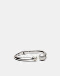 En Pointe Pearl Bangle - Silver