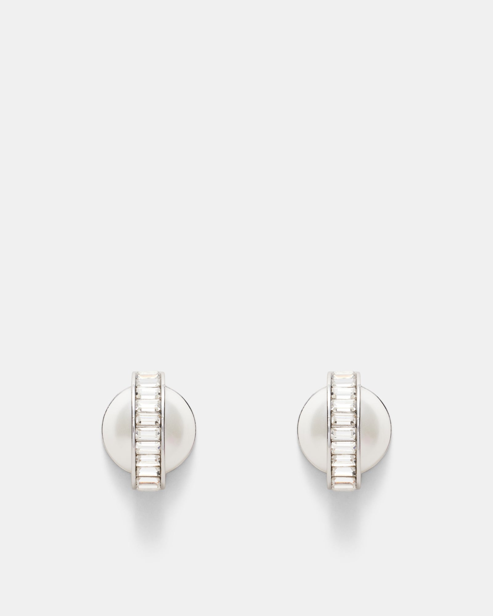 Releve Oversized Pearl Stud Earrings - Pearl