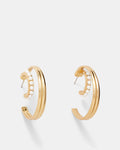 Releve Double Hoop Earrings - Gold