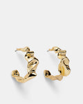 Curtain Call Hoop Earrings - Gold