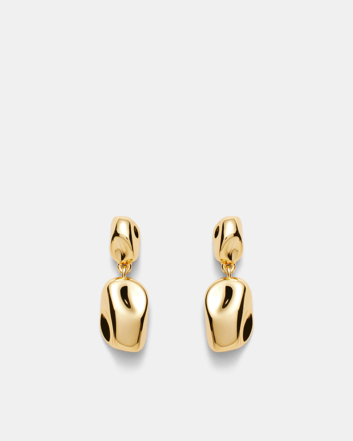 What A Treasure Drop Earrings - Gold
