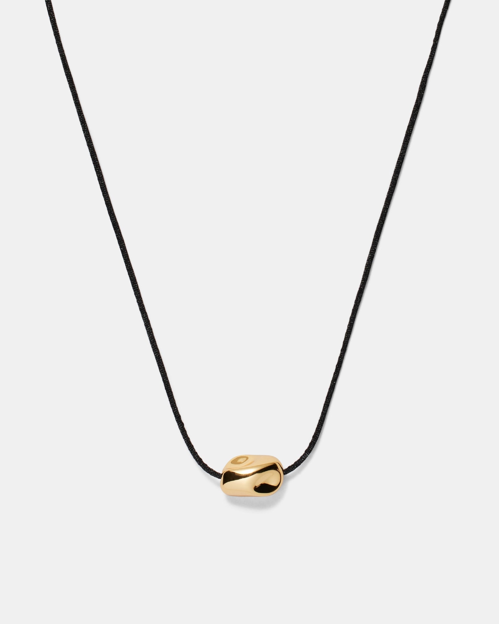 What A Treasure Cord Pendant Necklace - Gold