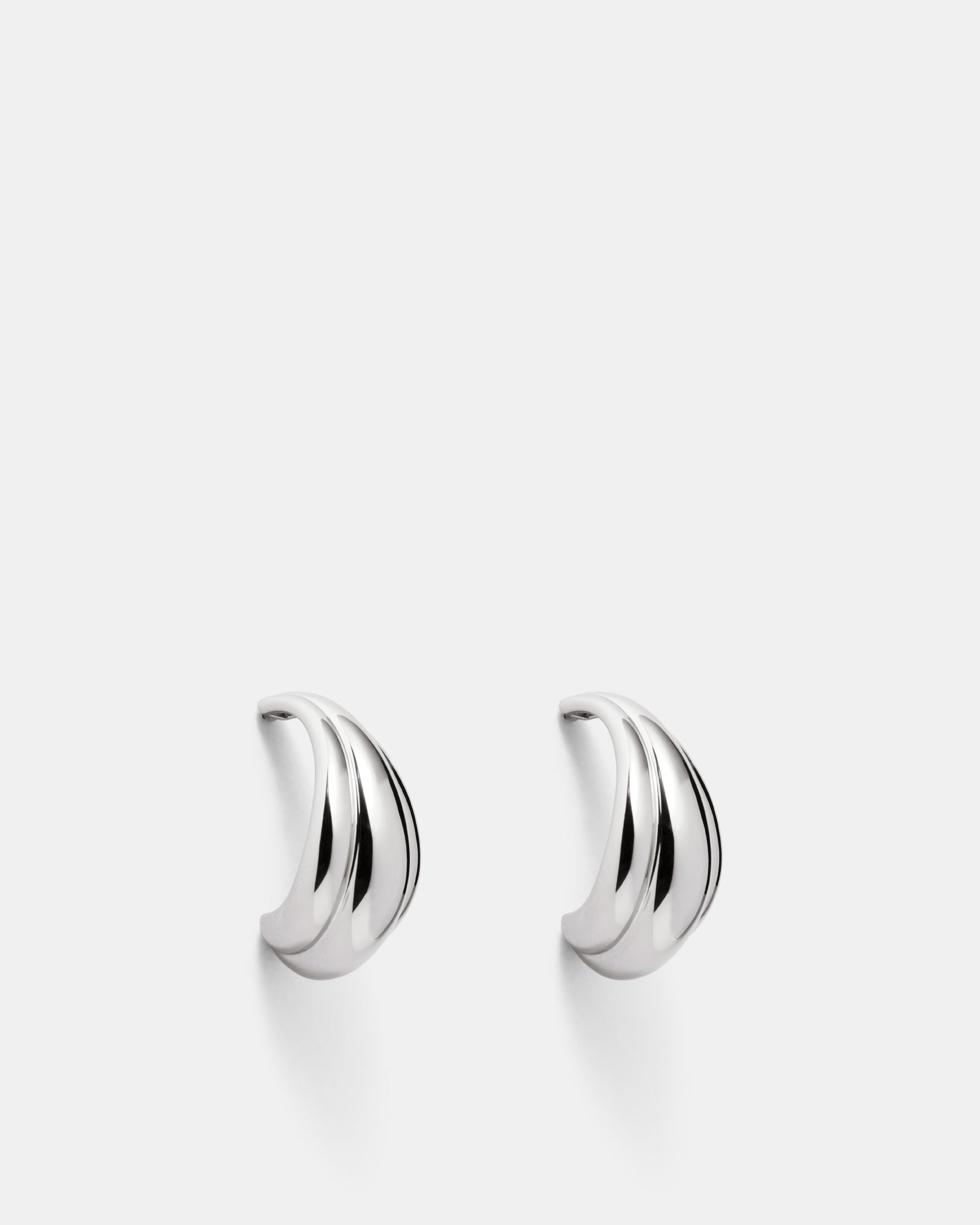 A Love Story Hoop Earrings - Silver