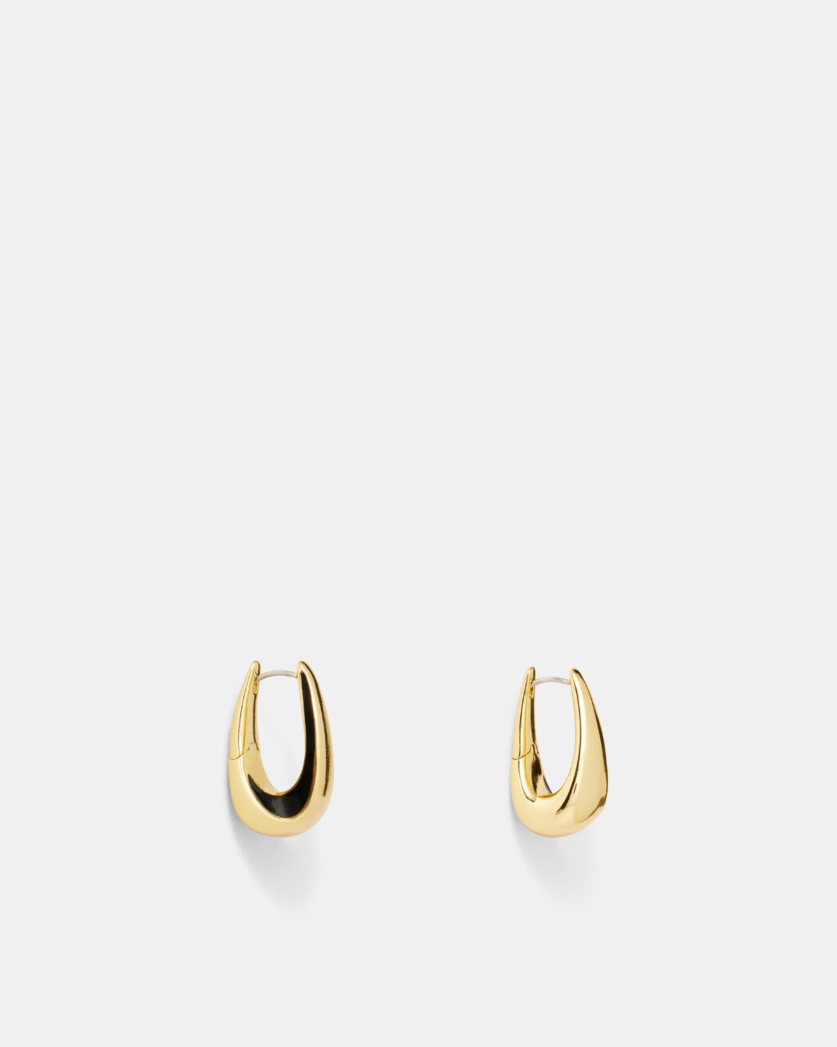 Scoop Hoop Earrings - Black