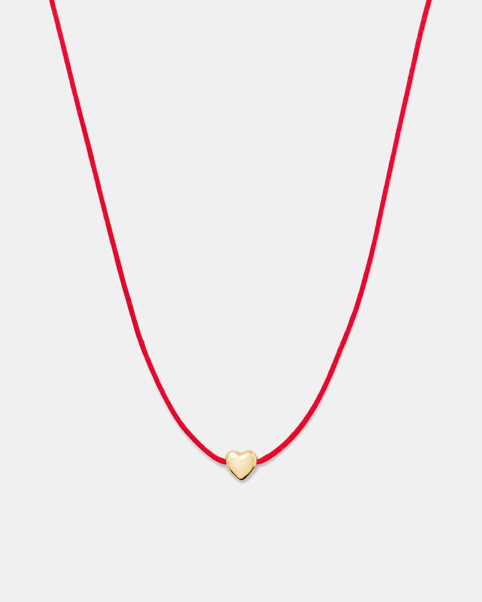 Atomic Heart Cord Necklace - Claret