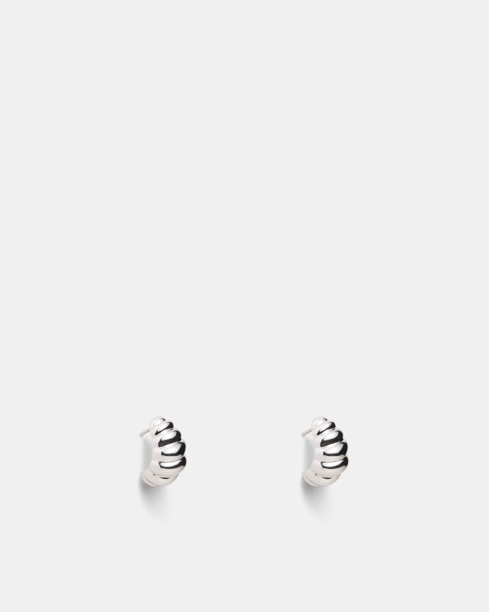 Too Cute Hoop Earrings - Silver