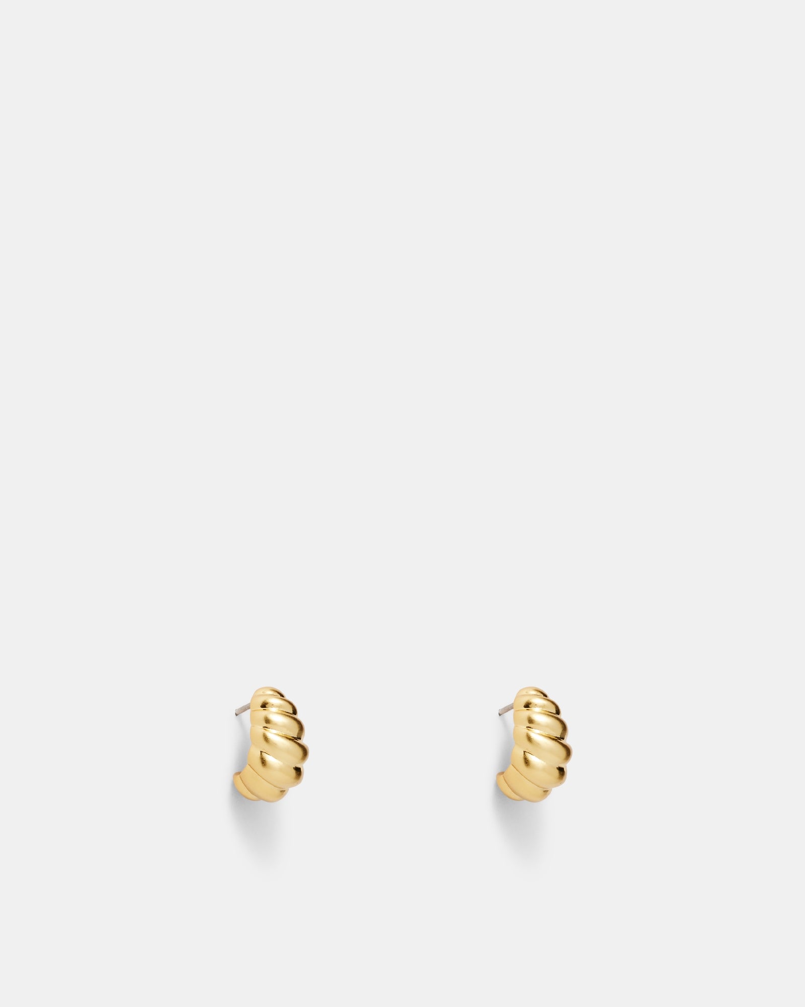 Too Cute Hoop Earrings - Gold
