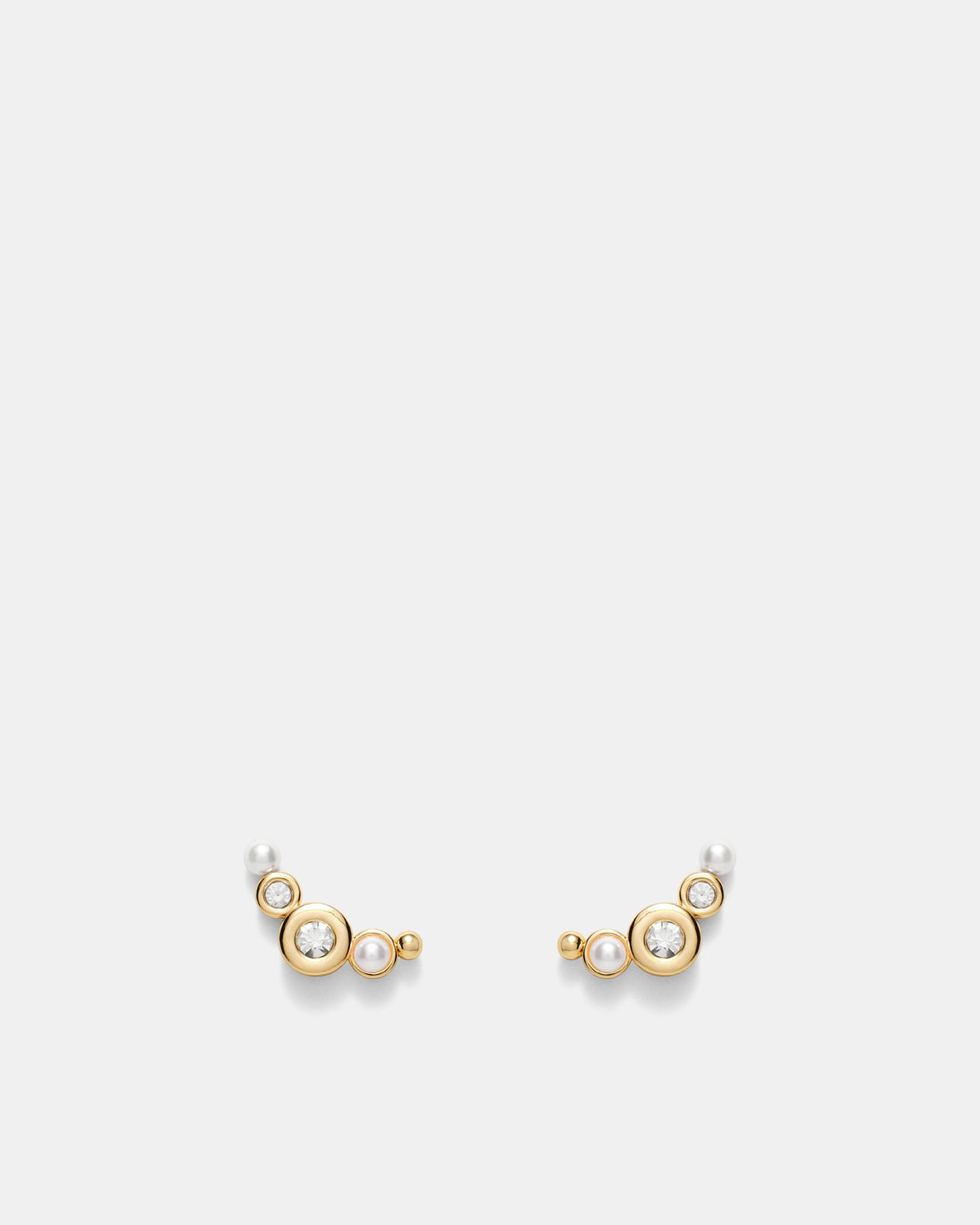 Bubble & Fizz Stud Earrings - Gold