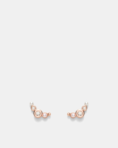 Bubble & Fizz Stud Earrings - Rose Gold