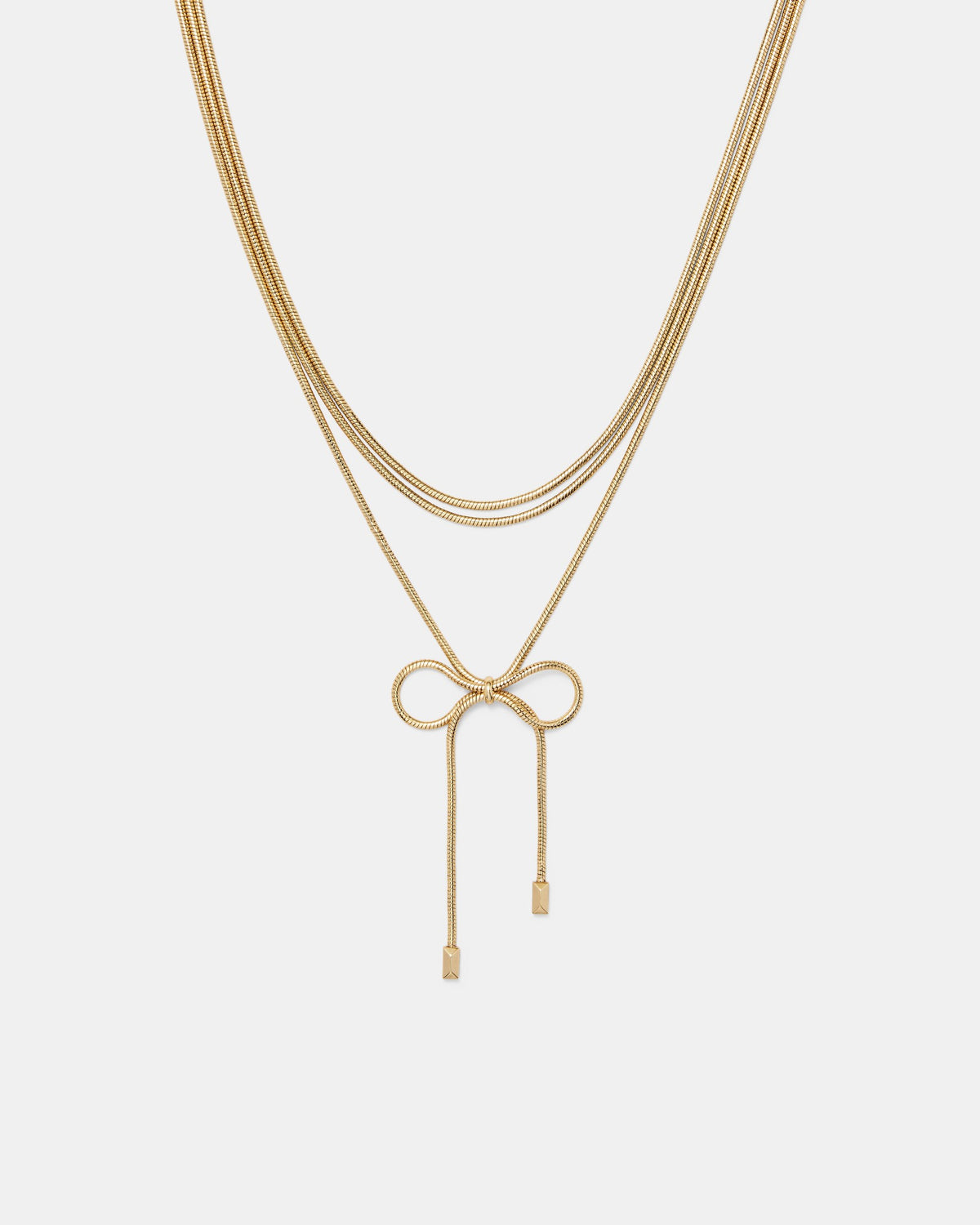Bow & Glow Necklace - Gold