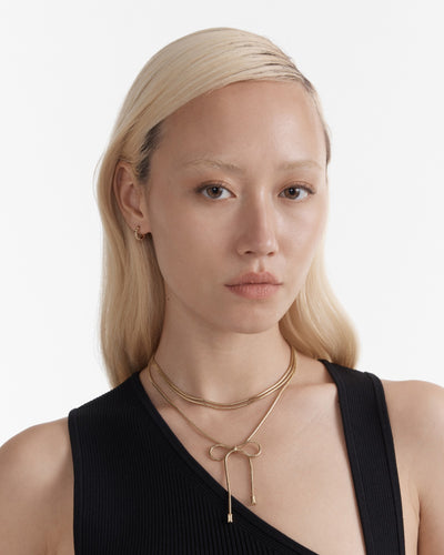 Bow & Glow Necklace - Gold