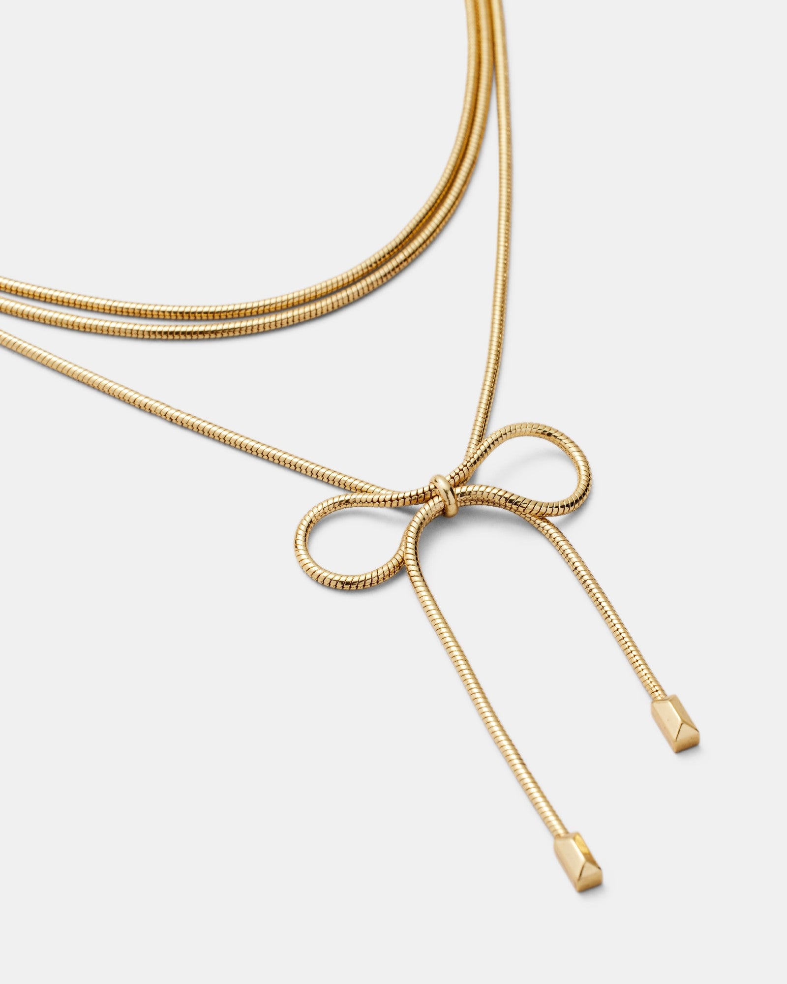 Bow & Glow Necklace - Gold