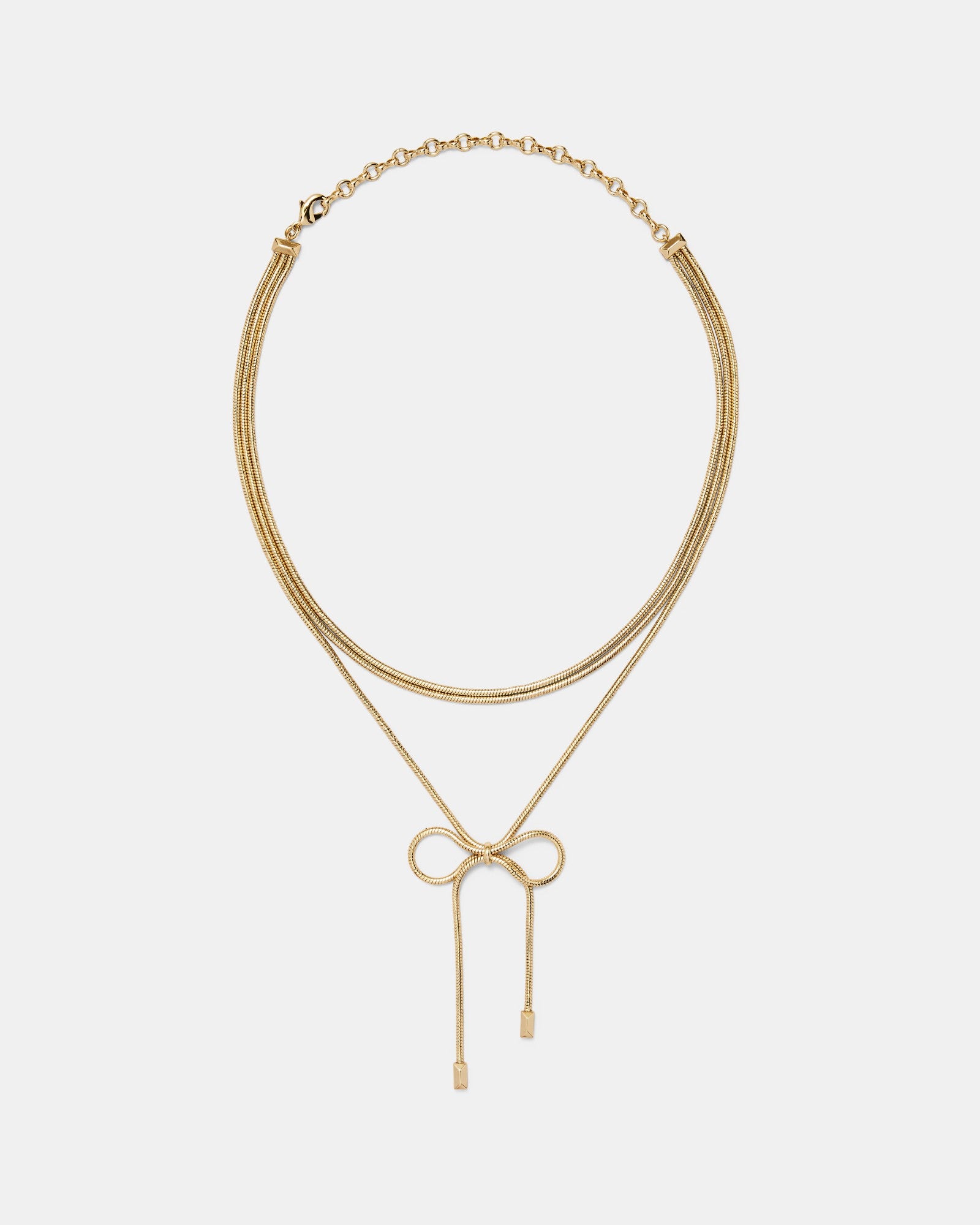 Bow & Glow Necklace - Gold