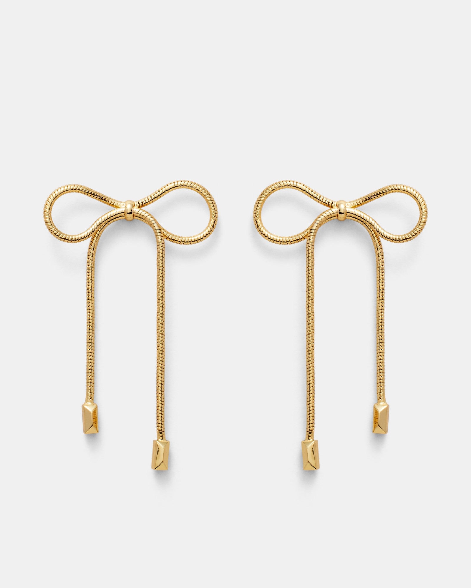 Bow & Glow Earrings - Gold