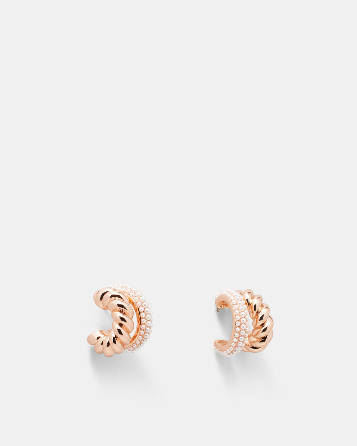 Mirage Hoop Earrings - Rose Gold