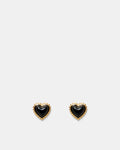 En Pointe Mini Stud Earrings - Black