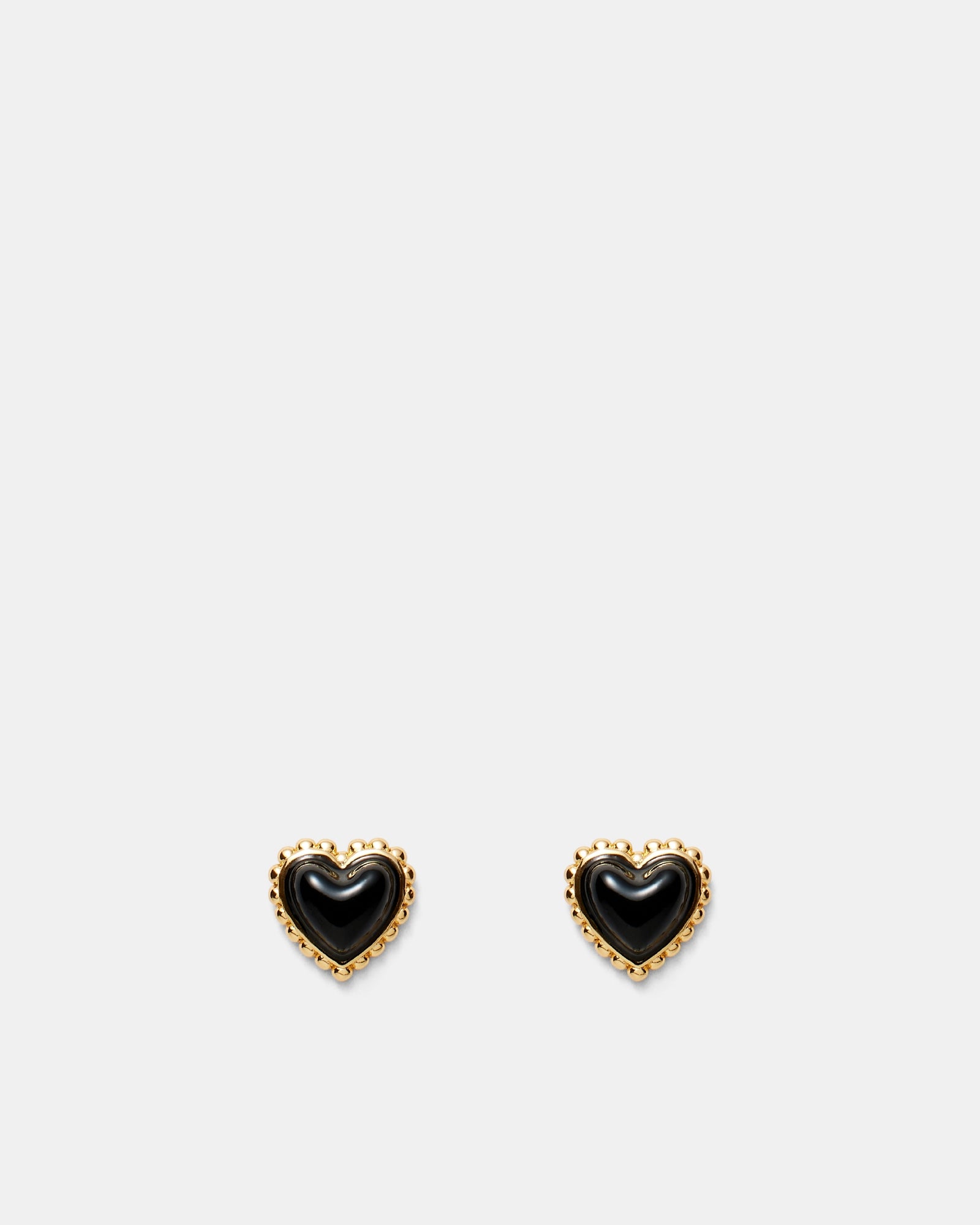 En Pointe Mini Stud Earrings - Black