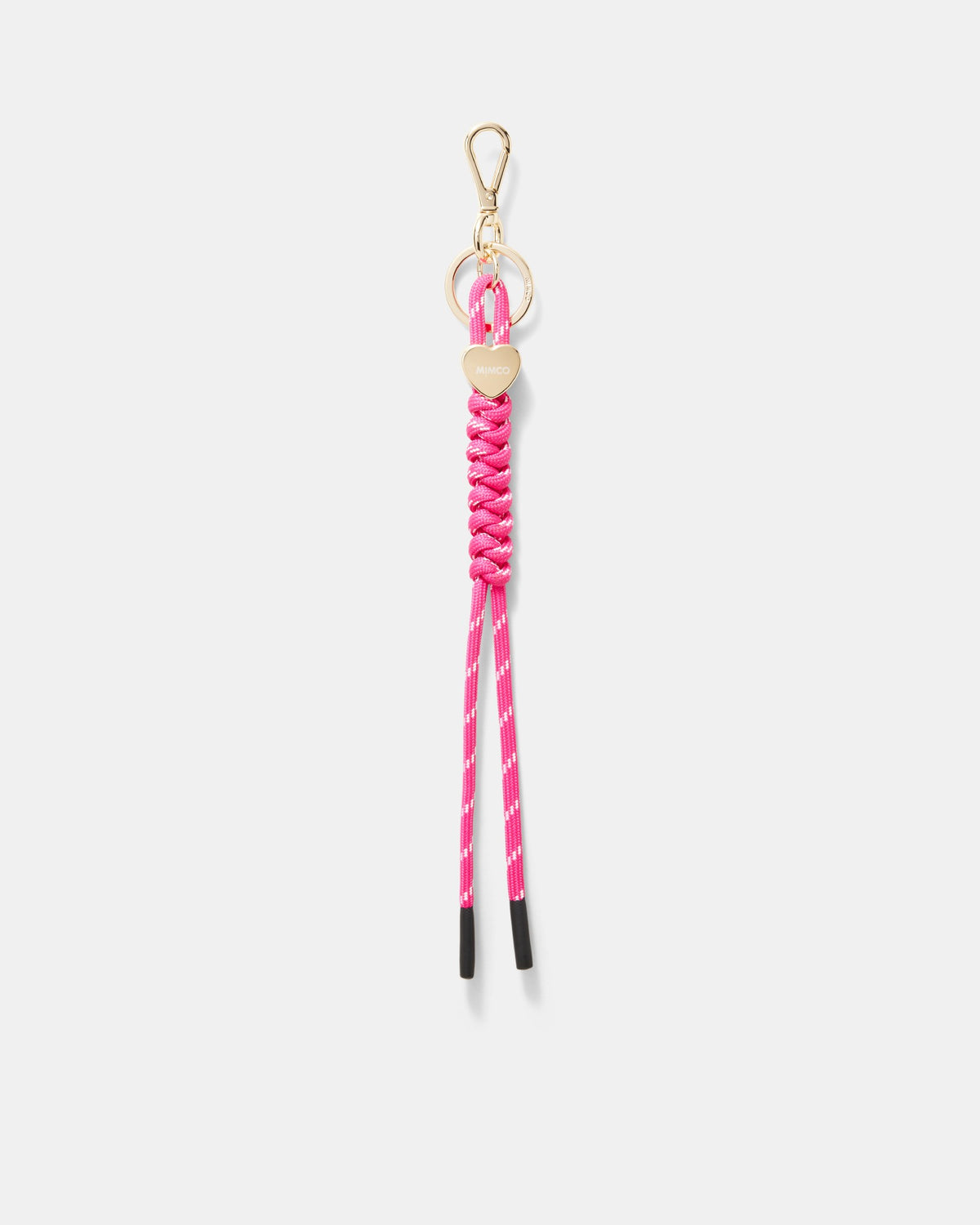 Bungee Heart Bag Charm - Pink