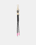 Bungee Heart Bag Charm - Black