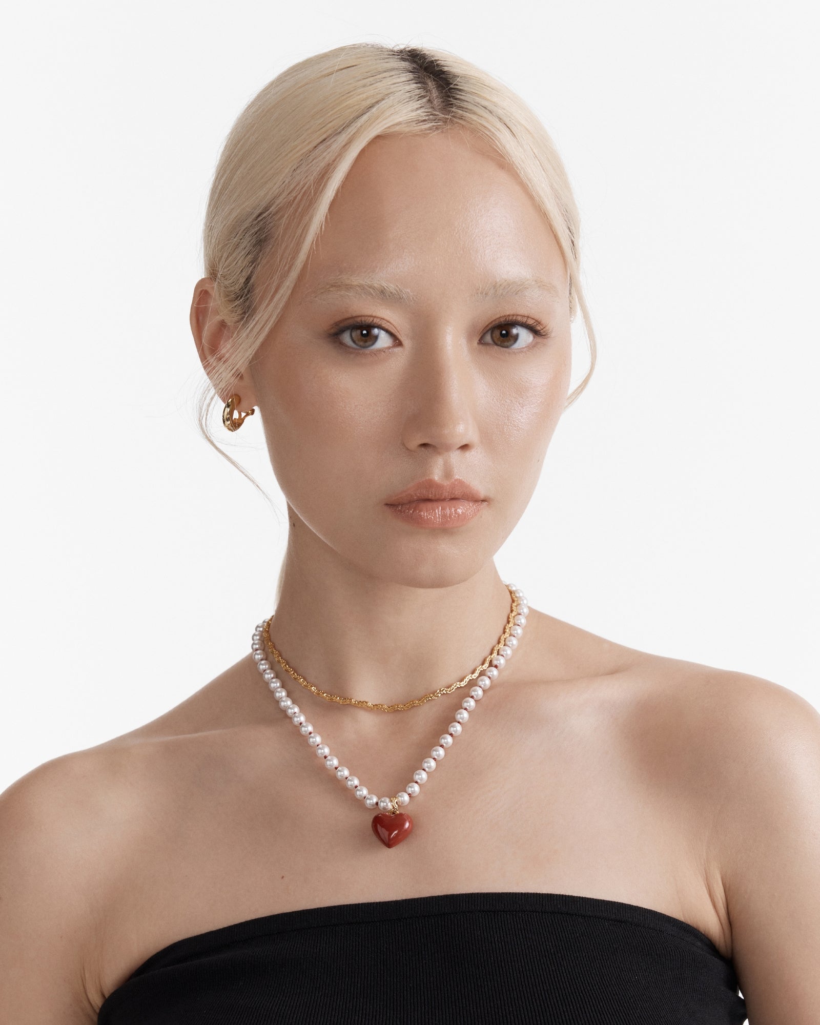 Heart Beat Necklace - Claret