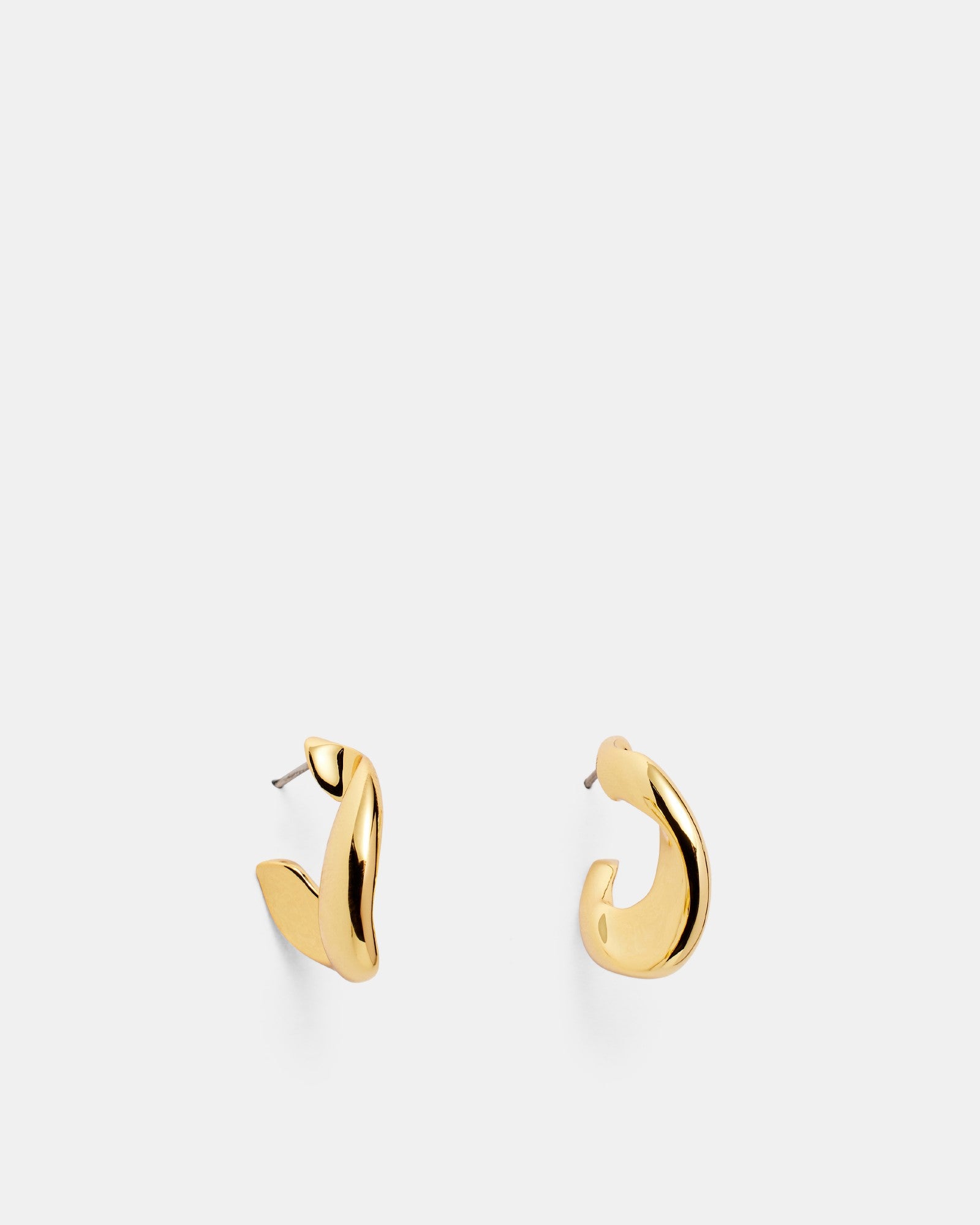 Link Up Hoop Earrings - Gold