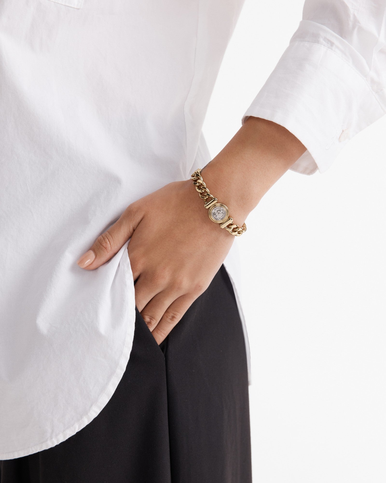 Penny Bracelet - Gold Silver