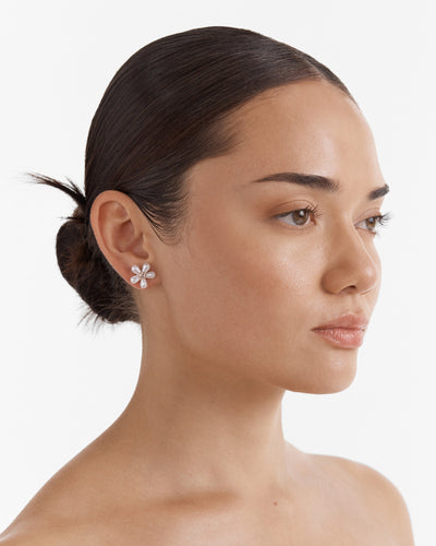 Blossom Stud Earrings - Rose Gold