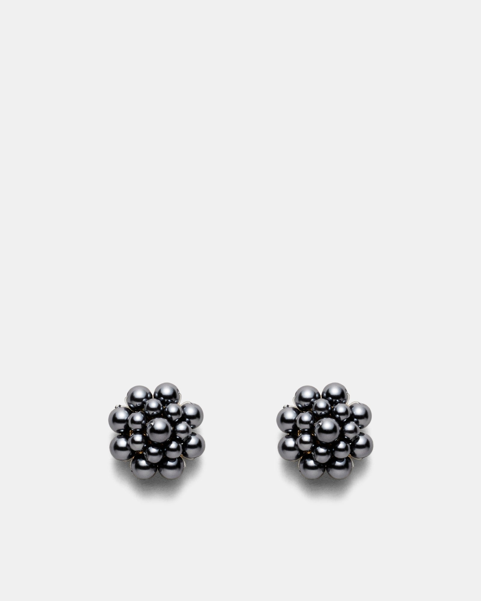 Florete Stud Earrings - Black