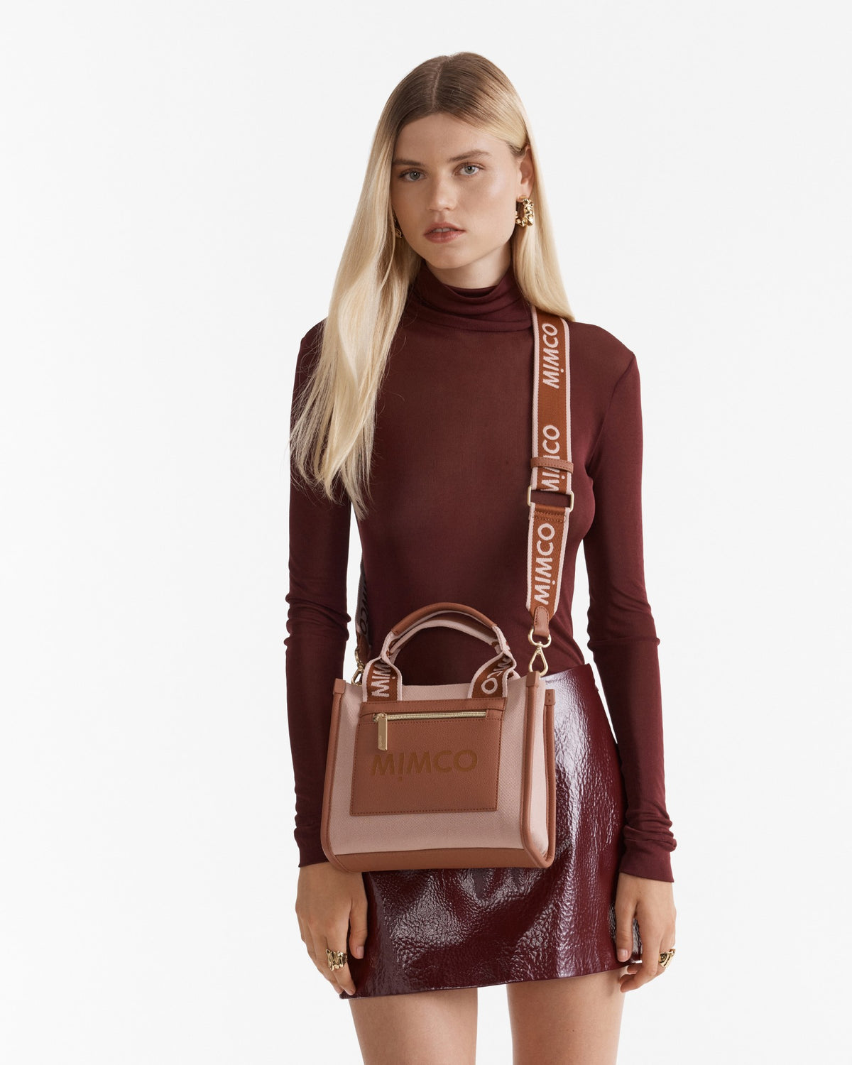 Patch Mini Tote Bag - Dusty Rose