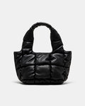 Isadora Quilted Mini Tote Bag - Black