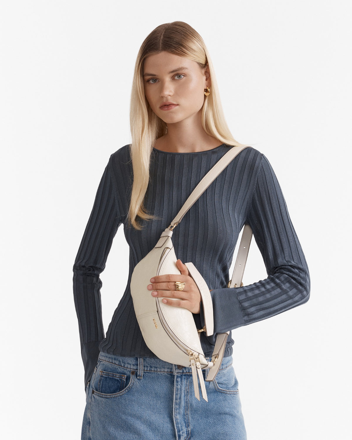 Lens Sling Crossbody Bag - Alabaster