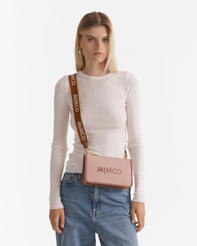 Patch Crossbody Bag - Dusty Rose