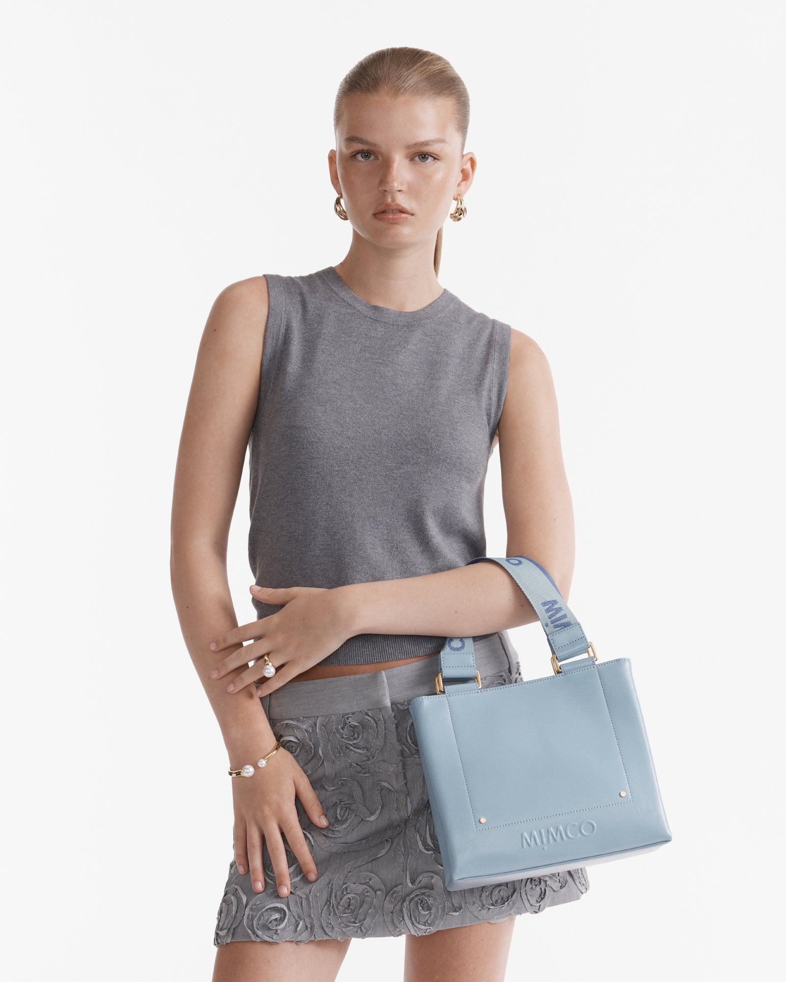 Cremorne Mini Tote Bag - Powder Blue