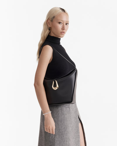 Mila Shoulder Bag - Black Brushed LG