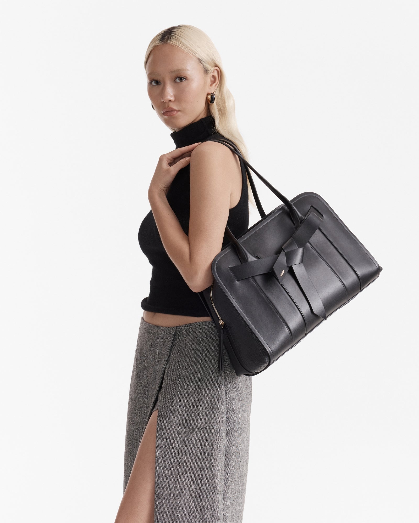 Darcy Tote Bag - Black Light Gold