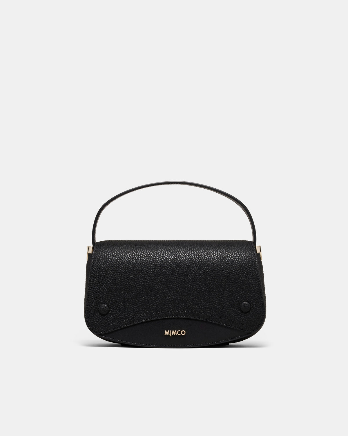 Giselle Mini Saddle Bag - Black Light Gold