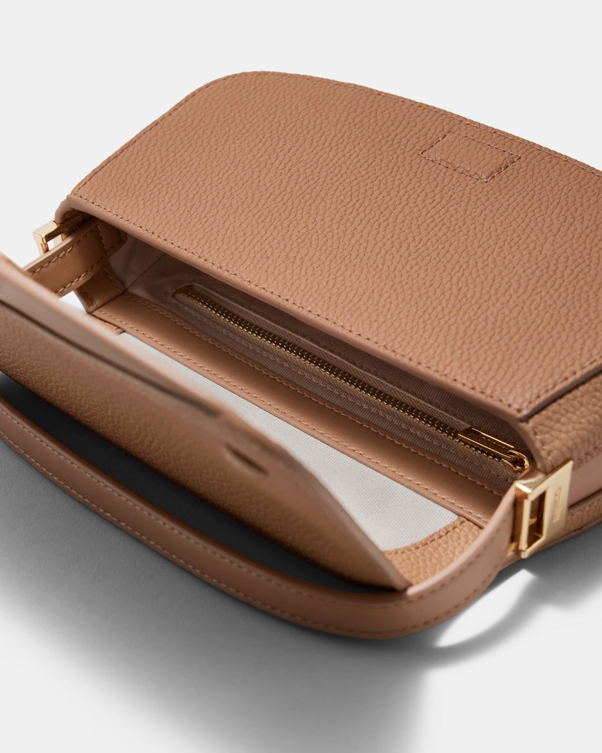 Giselle Mini Saddle Bag - Fawn
