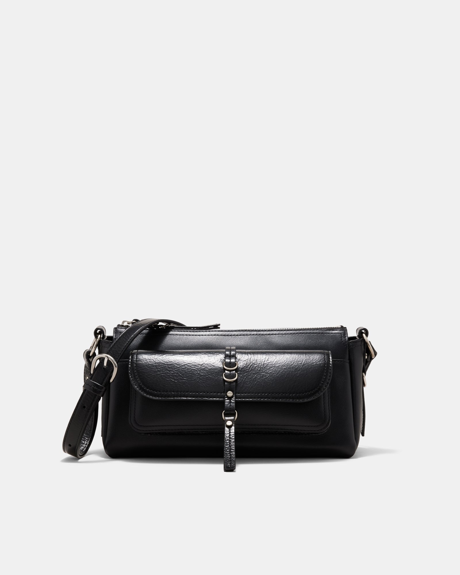 Silvie Crossbody Bag - Black Silver