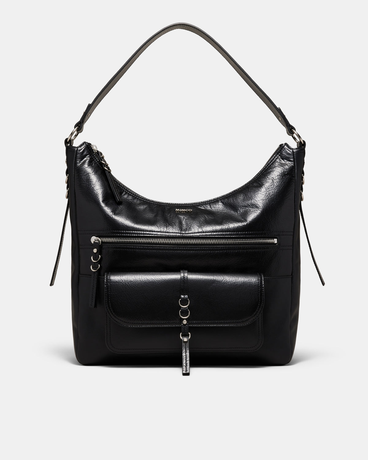 Silvie Hobo Bag - Black Silver