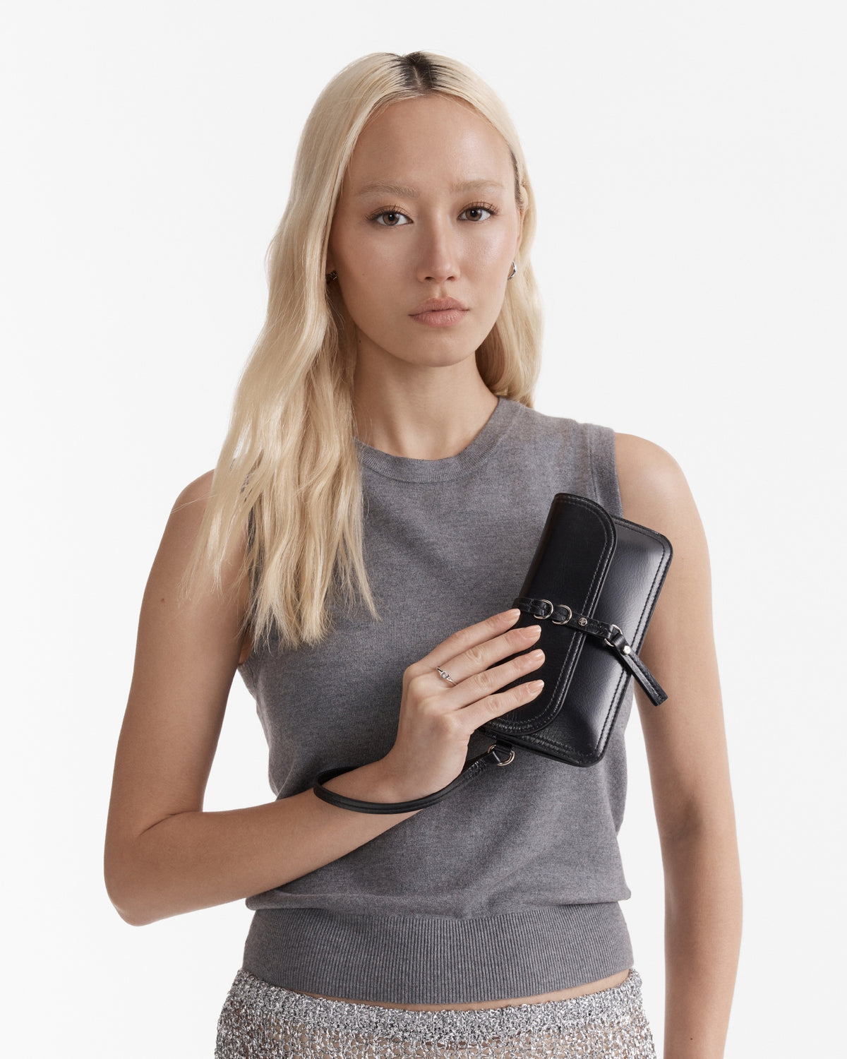 Silvie Wallet - Black Silver