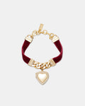 Enchanted Heart Bracelet - Claret