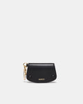 Giselle Card Holder Bag Charm - Black Light Gold
