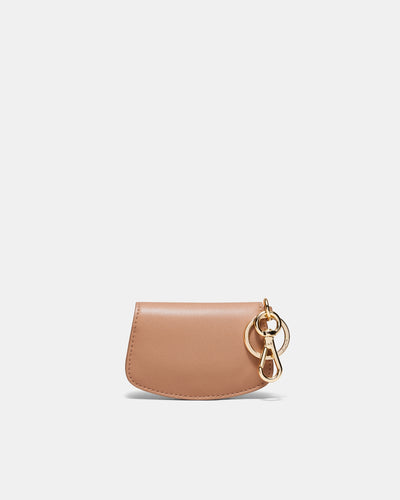 Giselle Card Holder Bag Charm - Fawn