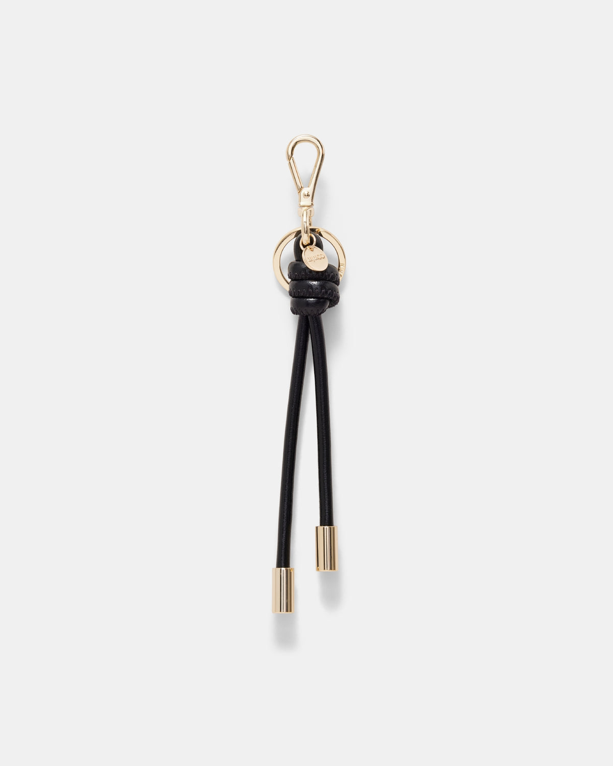 The Knot Keyring - Black Light Gold